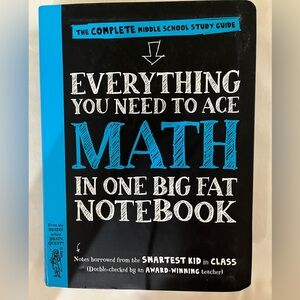 Everything You Need to Ace Math in One Big Fat Notebook - Blue/Black